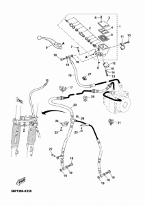 XT660Z (ABS) Главный тормозной цилиндр