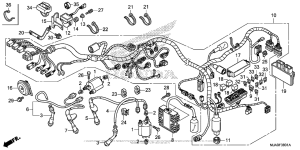 VT750CS (ABS) Жгут проводов