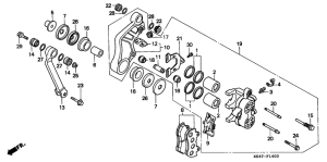 CN250 Передний суппорт