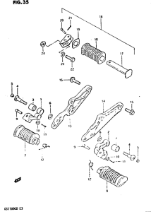 GS1100 Подножки