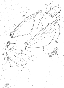 CW50RS Боковые обтекатели