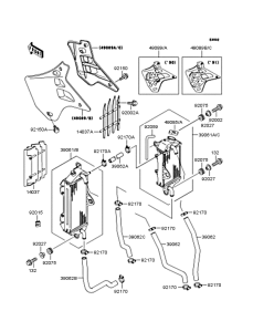 KX125 ラジエーター