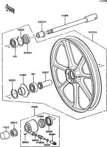 Z550 Переднее колесо