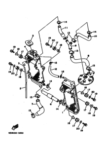 YZ250 Radiator. hose