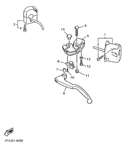 YZF600R Handle switch. lever