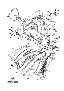 TT-R125LW Топливный бак