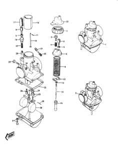 KH250 Карбюраторы