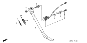 VTX1300S Подножка