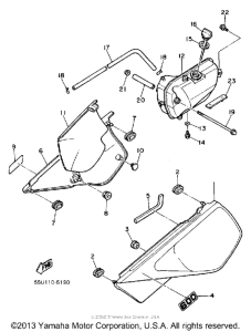 TT600S Боковые обтекатели