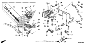 FSC600 (ABS) Front brake master cylinder (fsc600a)