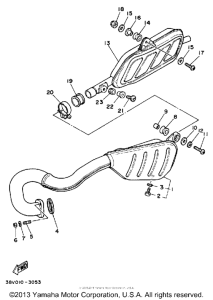 TY350S Выхлопная система