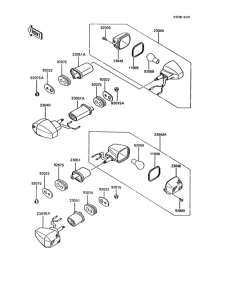 AR125 Задний фонарь