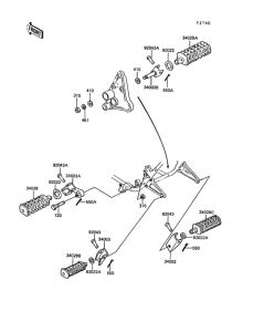 ZG1300 Подножки