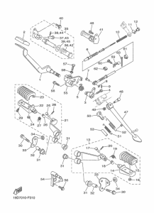 XVS250 スタンド & フートレスト