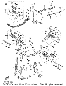 XV750E Подножки