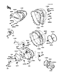 ZN1300 Крышки двигателя