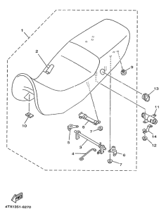 TDM850 Сиденье