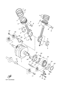 XV1900A Crankshaft & piston