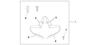 ST1300 Mirror deflector