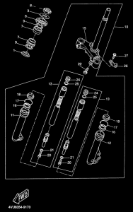 CW50 Передняя вилка
