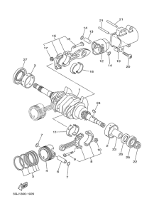 XP500 Crankshaft & piston