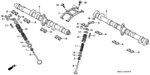  Распред вал / клапана