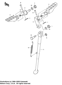 KE175 Footrests / stand