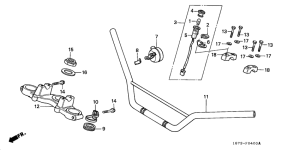 MT50F Handle pipe / top bridge
