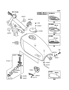 BJ250 Топливный бак