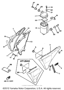 XT125KC Side cover - tool