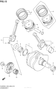 VL800B Коленвал