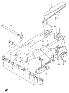 DR-Z400 Маятник задний