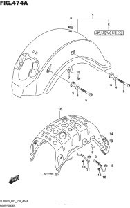 VL800B Rear Fender (Vl800L5 E03)