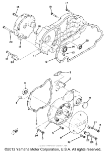 XS750F Боковые крышки