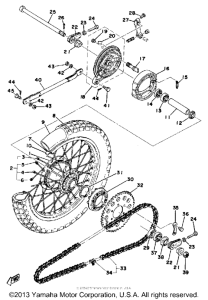 DT125C Переднее колесо