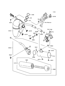 KX100 Глушитель