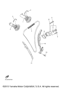 WR450FB Цепь механизма газораспределения