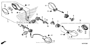 CTX700N DCT Задний фонарь