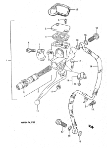 AH75 Передний тормозной цилиндр