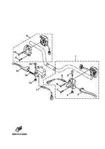 YW125Y Interruptor  manillar&palanc