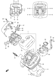 VL125 Головка цилиндров