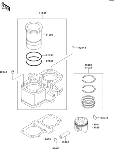 EN500 Цилиндр и поршни