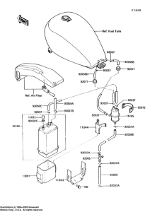 VN750 Адсорбер с активированным углем в сборе
