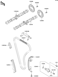ZG1200 Распред вал