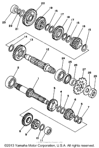 WR500ZD Трансмиссия