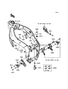 ZX600 Детали рамы (фронт)