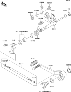 ZR750 Механизм переключения передач