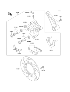 EX250 Rear brake(f15-f17)