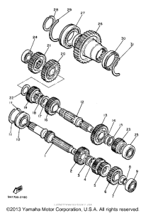 XJ650LJ Трансмиссия