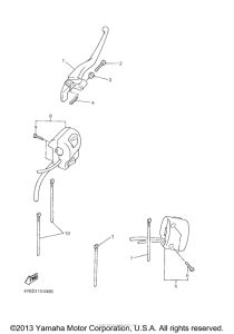 XVZ1300LTM Рулевые переключатели